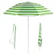 image 1 of Beach Tilting Parasol Umbrella 1.7m UV Protection Sun Shade for Patio, Garden & Outdoor Green
