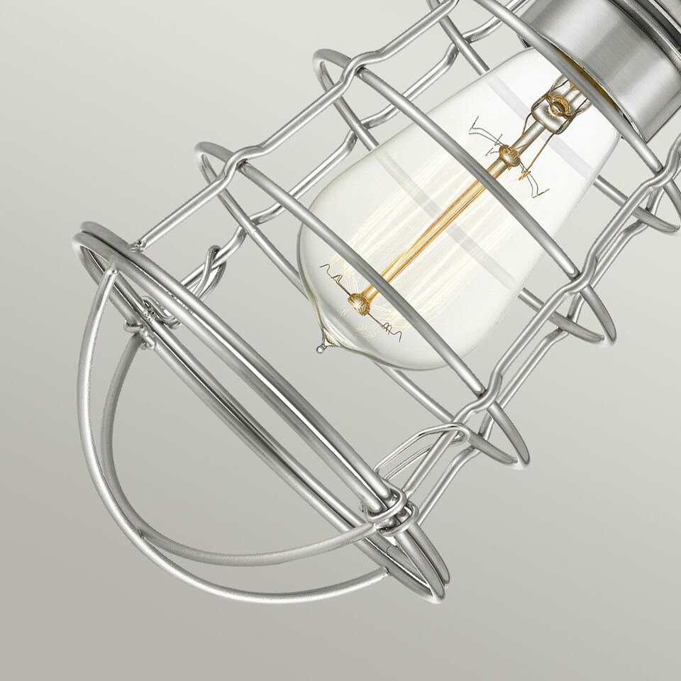 image 1 of Quoizel Mixon Semi Flush Ceiling Light Brushed Nickel