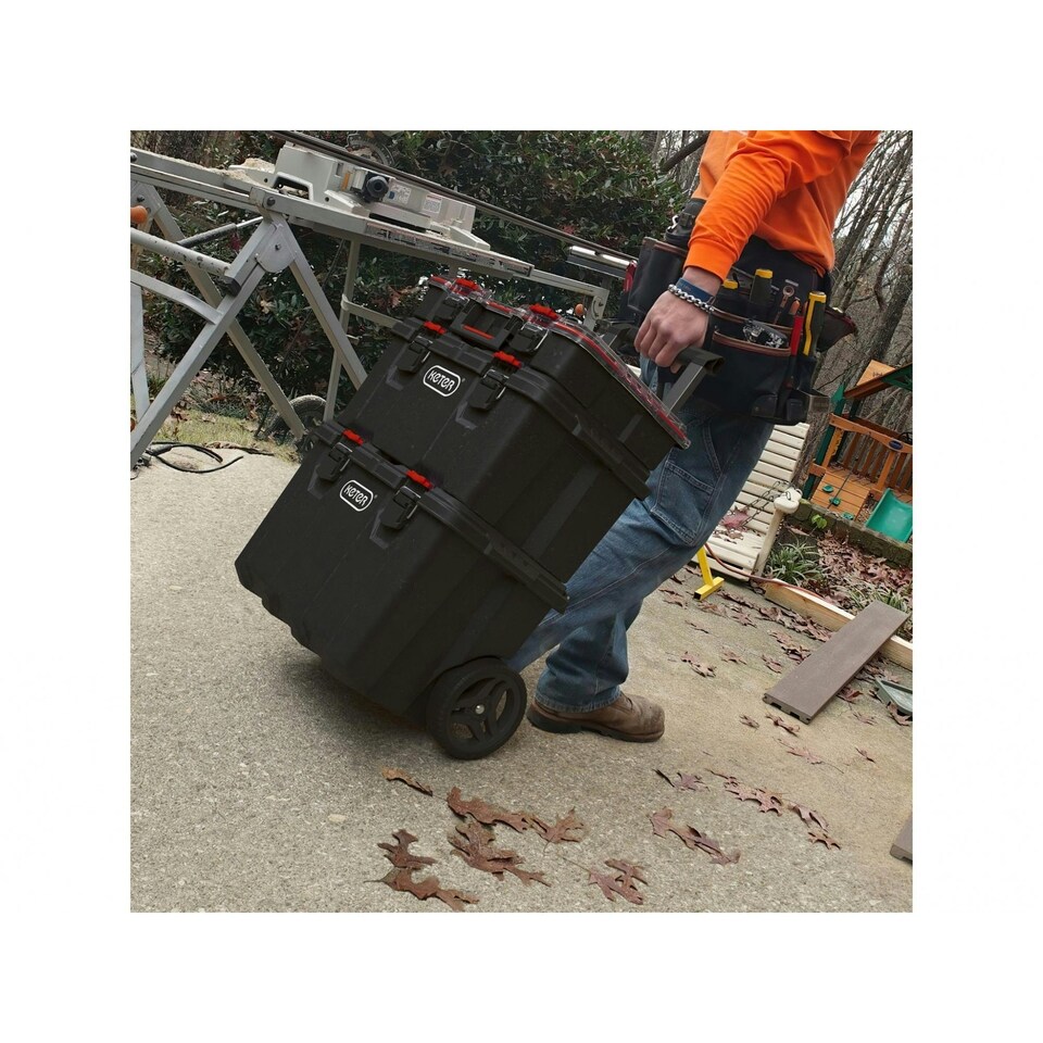 image 1 of Keter Stack N Roll Cart - Multi Colour - One Size Multi