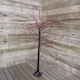 image 3 of 180cm 6ft Christmas Lit Black Twig Tree Red Berry 600 Warm White LED