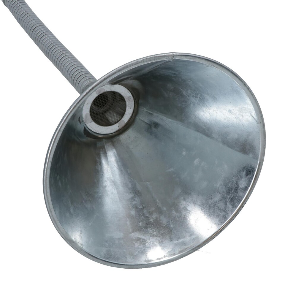 image 1 of Steel Metal Funnel Flexible Hose / Shaft / Pipe Galvanised With Filter SIL238