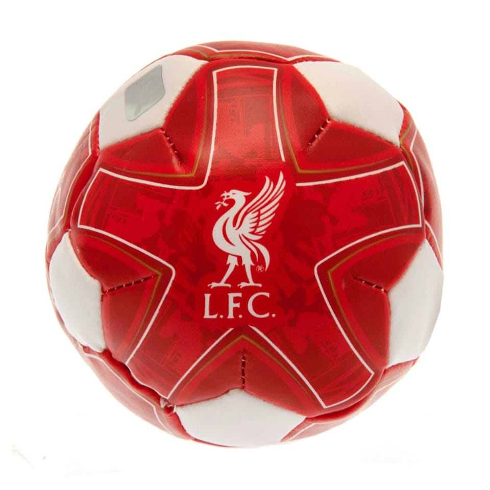 image 1 of Liverpool FC Crest Soft Mini Football - Red/White - One Size