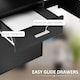 image 5 of HOMCOM Multi-Storage & Workstation Desk Table Storage Shelves Home Office Black