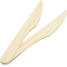 Biodegradable Compostable Wooden Cutlery Knives 16cm - Pack of 100