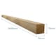 image 5 of Snowdon Timber Treated 3x3" Fence Post (W) 75mm (H) 2.4m - Pack of 4