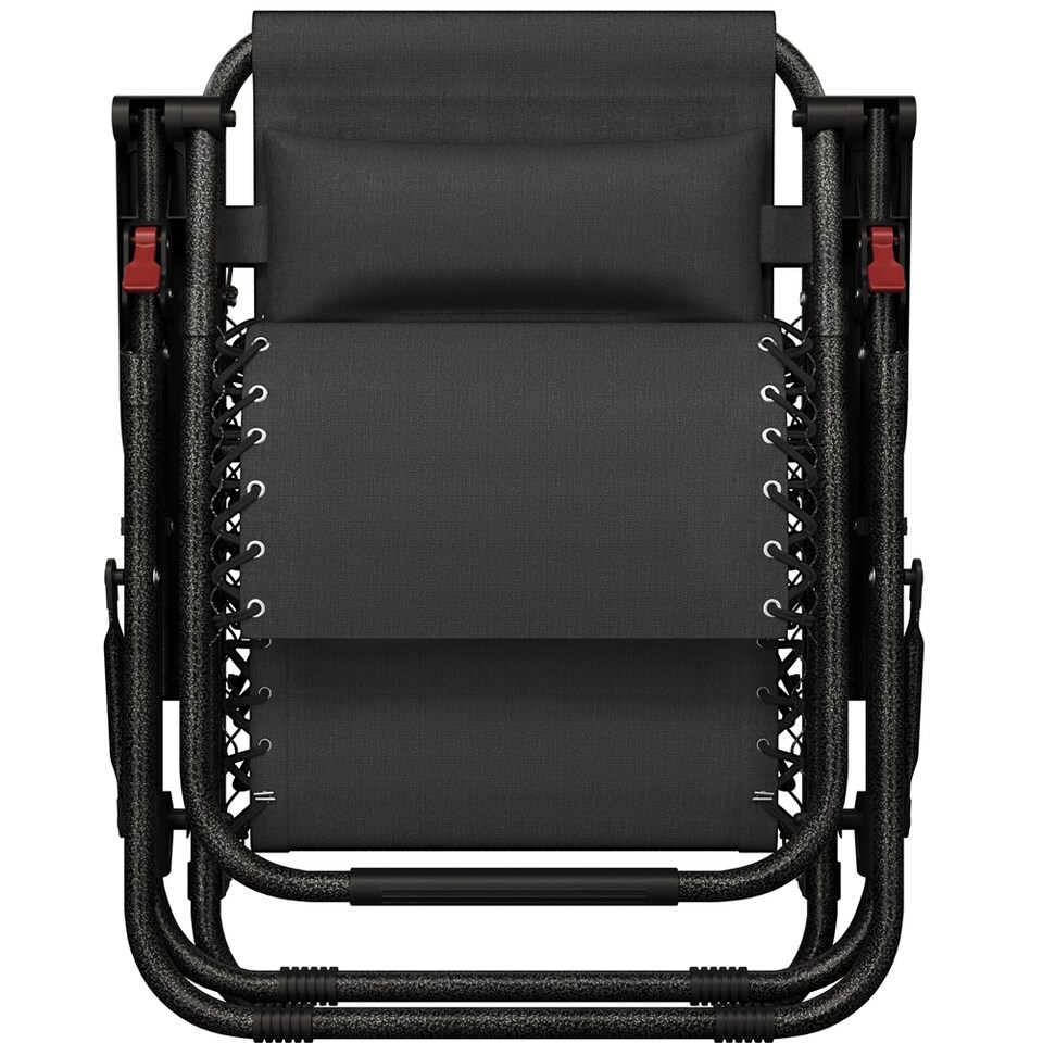 image 1 of Yaheetech 2PCS 63 cm W Zero Gravity Recliners-Black | Black | Black | One Size