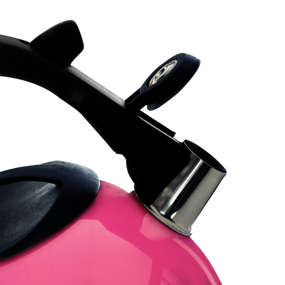 image 1 of Hot Pink 2500ml Whistling Kettle