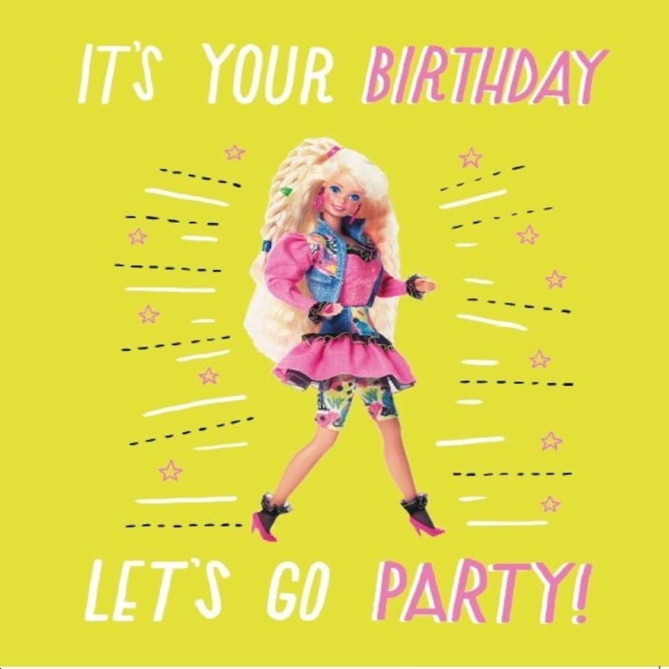 image 1 of Barbie 'Let's Go Party!' Birthday Card