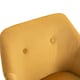 image 8 of HOMCOM Upholstered Velvet Fabric Bucket Seat Dining Armchair Set of 2 Yellow