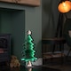 image 3 of 60cm Infinity Light up Christmas Tree Decoration with Green LEDs on Metal Base