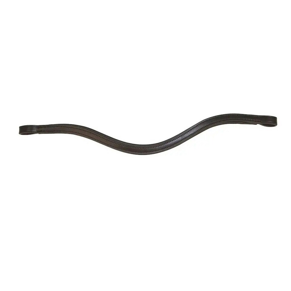 Collegiate ComfiTec Training Replacement European Leather Horse Browband - Black - Cob