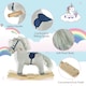 image 3 of HOMCOM Children's Rocking Horse Ride-On Sound Wood Base Handlebars 36-72 Months