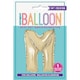 image 2 of Gold Letter M Shaped Foil Balloon 14"