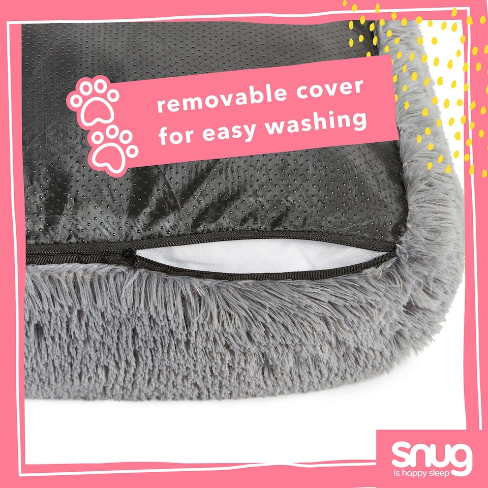 image 1 of Snug Super Fluffy Pet Bed, Spare Cover Only