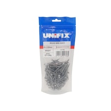 Unifix Bright Round Wire Nails 50 x 2.65mm - Box of 5