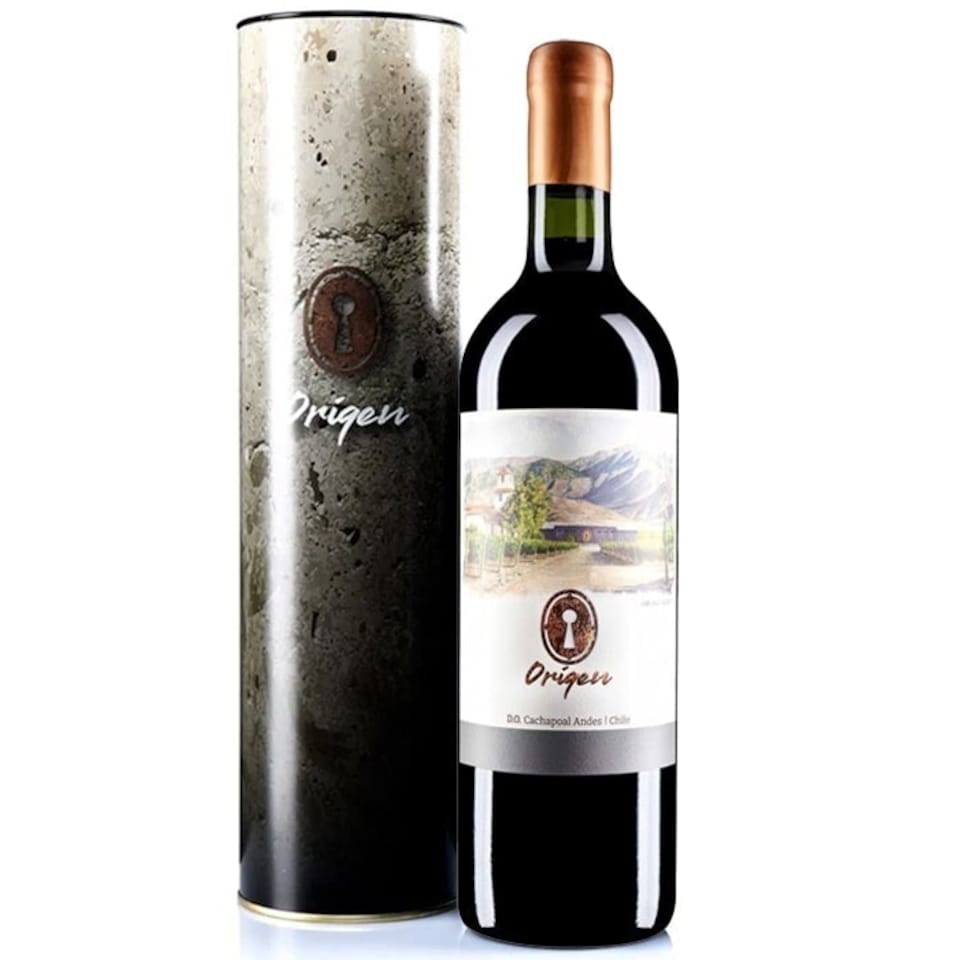Origen from Valle Secreto Petit Verdot 75cl Gift Tin - Chilean Red Wine