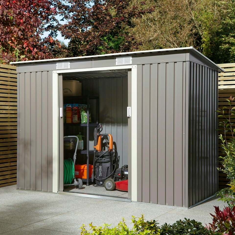 image 1 of Rowlinson Trentvale Metal Shed 8x4