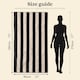 image 4 of Extra Large Organic Cotton Striped Beach Towel | Black | Black/Natural | One size | 1