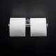 image 2 of Cosmic Wall-Mounted Toilet Roll Holder w/ Durable Metal for Bathroom Light Grey