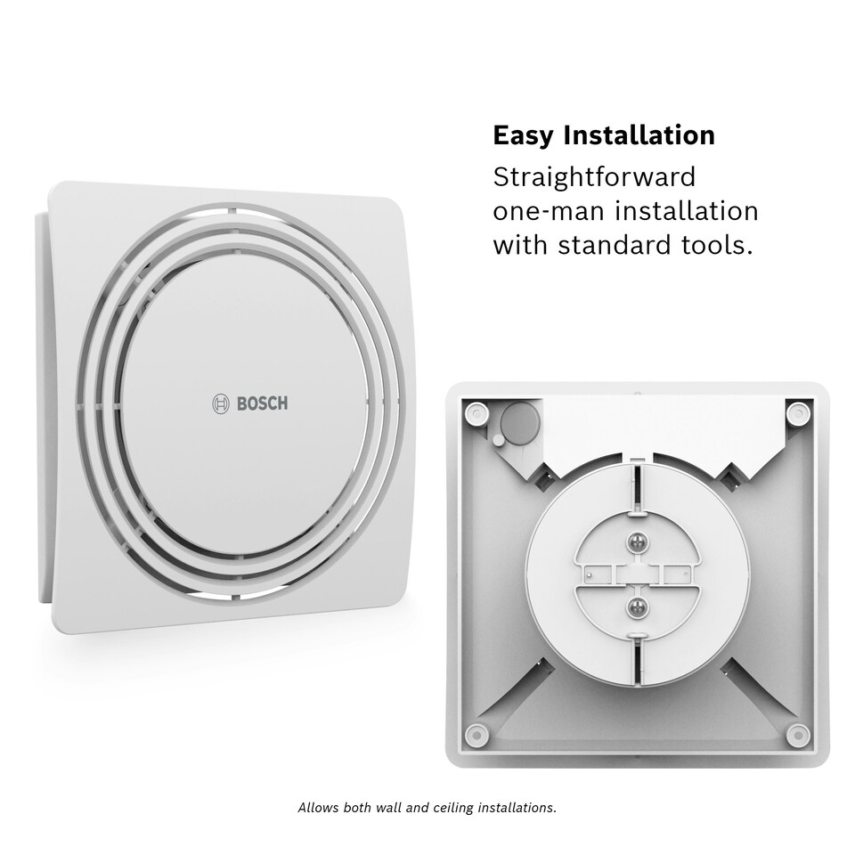 image 1 of Bosch Silent Bathroom Fan 1900 W125 - Light Switch Activated Bathroom Fan