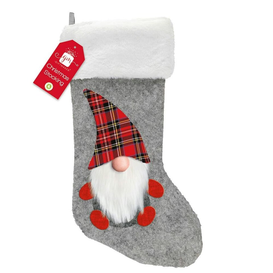 image 1 of 3D Felt Character Gonk Christmas Stocking