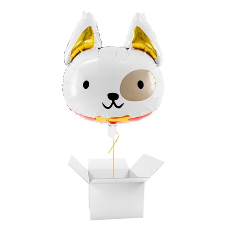 Dog Matte Giant Helium Foil Balloon - Inflated Balloon in a Box