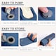 image 5 of Ultralight Inflatable Sleeping Mat with Built-in Pillow & Foot Pump | Blue | Blue