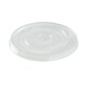 image 1 of PLA Clear Plastic Compostable Smoothie Cup Lids - Pack of 50