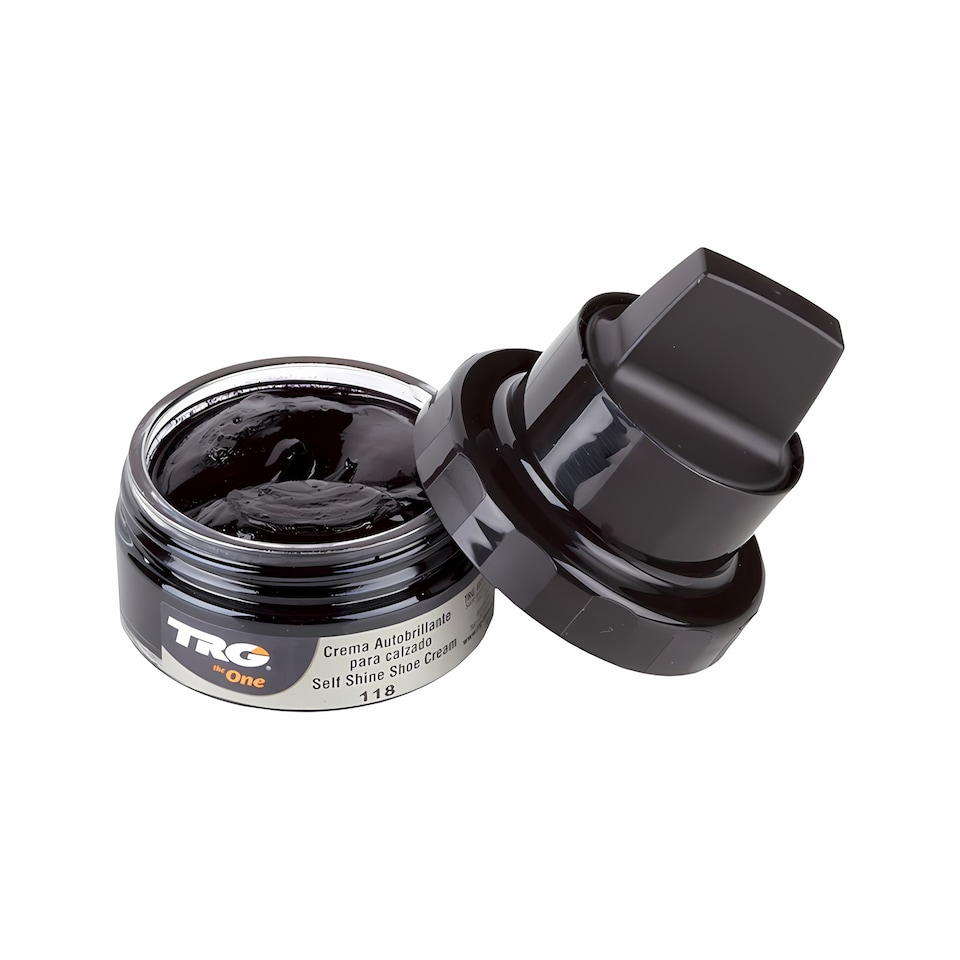 image 1 of TRG Self Shine Renovating Shoe Cream With Sponge for Instant Shine 50ml | Black | Black