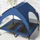 image 8 of PawHut Cooling Raised Dog Bed w/ Breathable Mesh, for M, L Dogs - Dark Blue