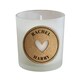 image 1 of Personalised Heart Cork Label Candle Jar Clear