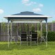 image 8 of Outsunny 3.5 x 3.5 m Pop Up Gazebo, UPF50+ One-Push Party Tent, Blue | Blue | Blue and White | 352 x 352 x 278 cm