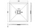 image 8 of Balterley Premium Slimline Square Shower Tray | White | White Slate | 1