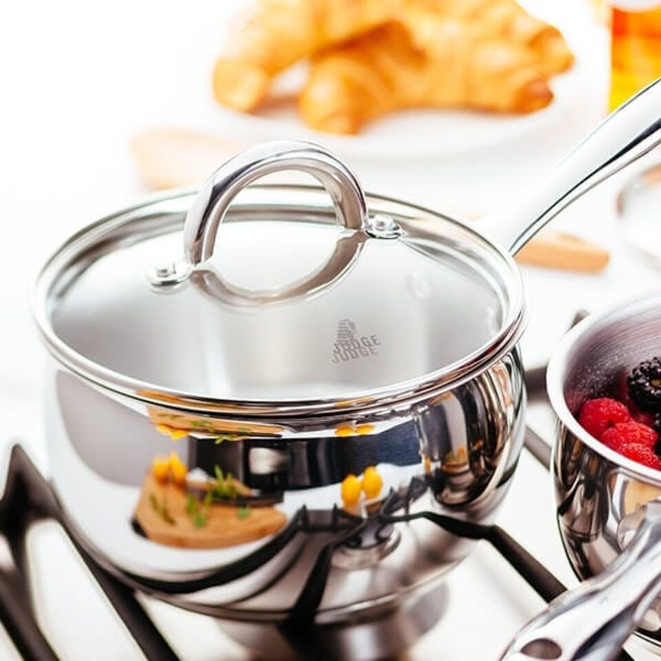 image 1 of Judge Classic 16cm Saucepan With Glass Lid