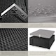 image 5 of Footstool Bitonto - durable, UV-resistant polyrattan chair, 53 x 53 x 26 cm | Black | black/grey | One Size | 1