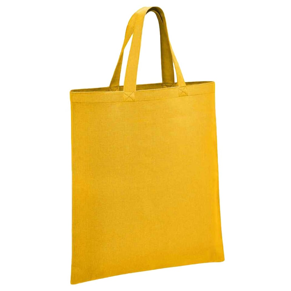 Brand Lab Organic Cotton Short Handle Shopper Bag - Mustard Yellow - One Size Yellow