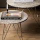 image 5 of Prunus Round Side Table  with Grey-Brown Marble Top