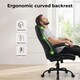 image 6 of Levede Executive Office Chair PU Leather Reclining Desk Chair Flip-Up Armrests