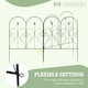 image 4 of Outsunny 5PCs Decorative Garden Fencing 32in x 10ft Metal Border Edging