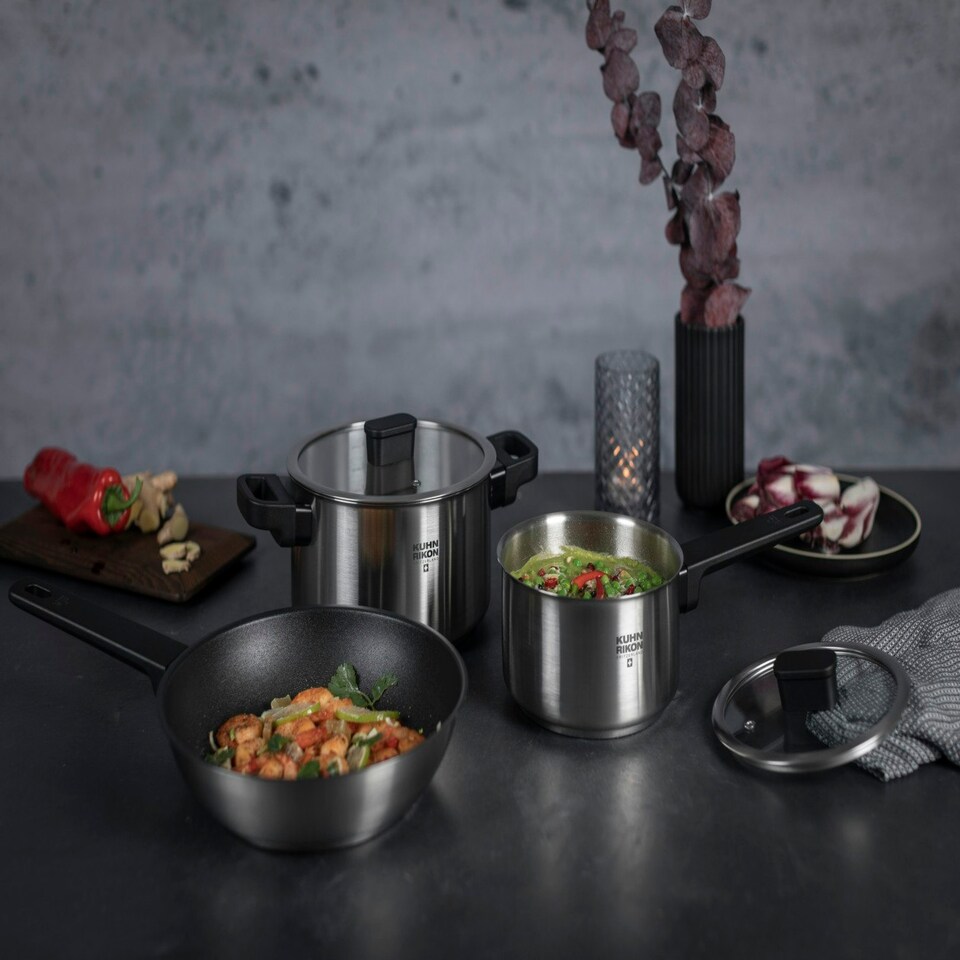 image 1 of LOCARNO Pasta Pot with insert 6.5L 22 cm