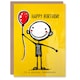 image 1 of Fun Colourful Balloon Boy Cheerful Special Grandson Birthday Card