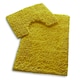 image 1 of VELVETIO Bath Mats & Pedestal Mat Set Anti Slip Super Soft Water Absorbent Yellow | Ochre