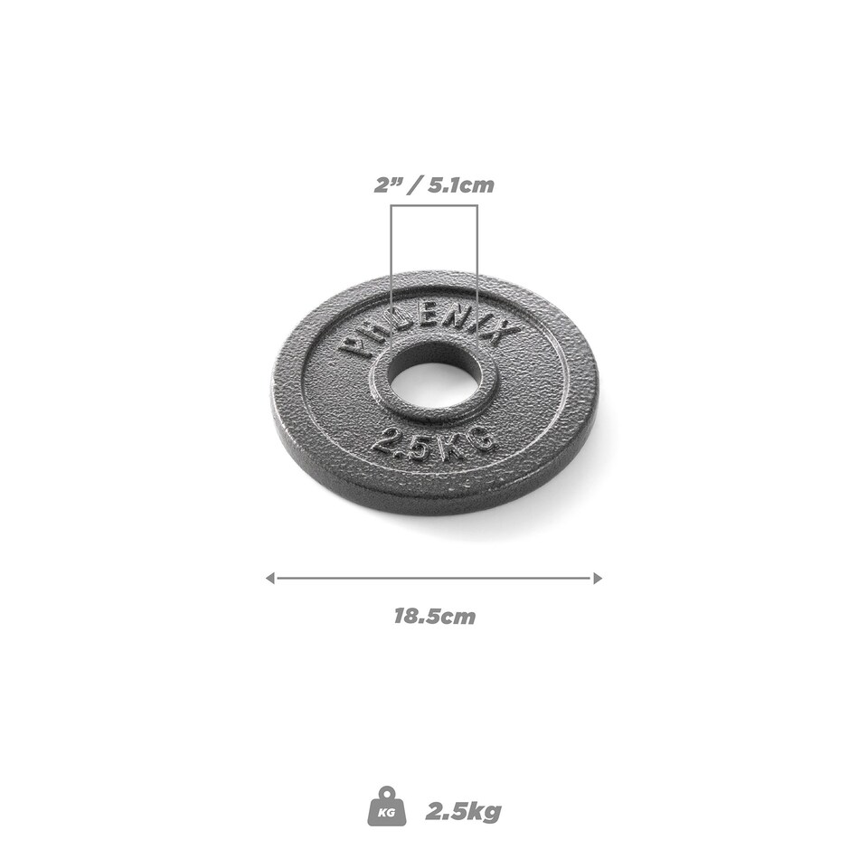 image 1 of Phoenix Fitness Olympic Weight Plate - 2.5kg -Pair