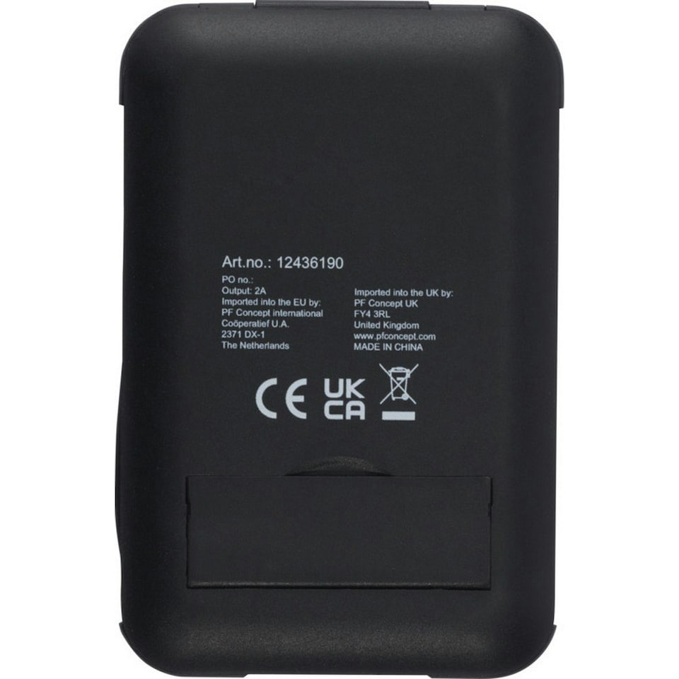 image 1 of Savvy Recycled Plastic Modular Charging Cable with Phone Holder - Solid Black - One Size