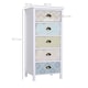 image 5 of HOMCOM Chest of 5 Drawers Bedside Cabinet Side Storage Chest Entryway Living Room Bedroom Furniture Organizer Unit