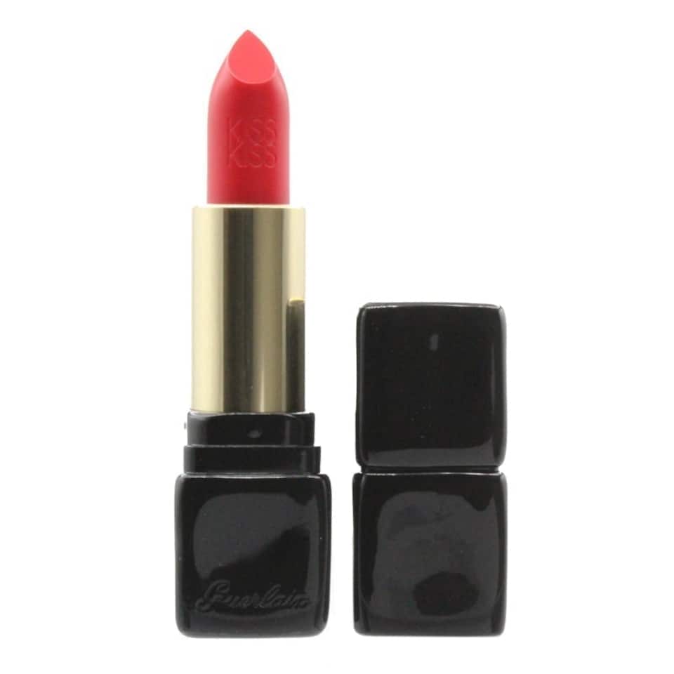 image 1 of Guerlain KissKiss Creamy Shaping Lipstick 329 Poppy Red N/A