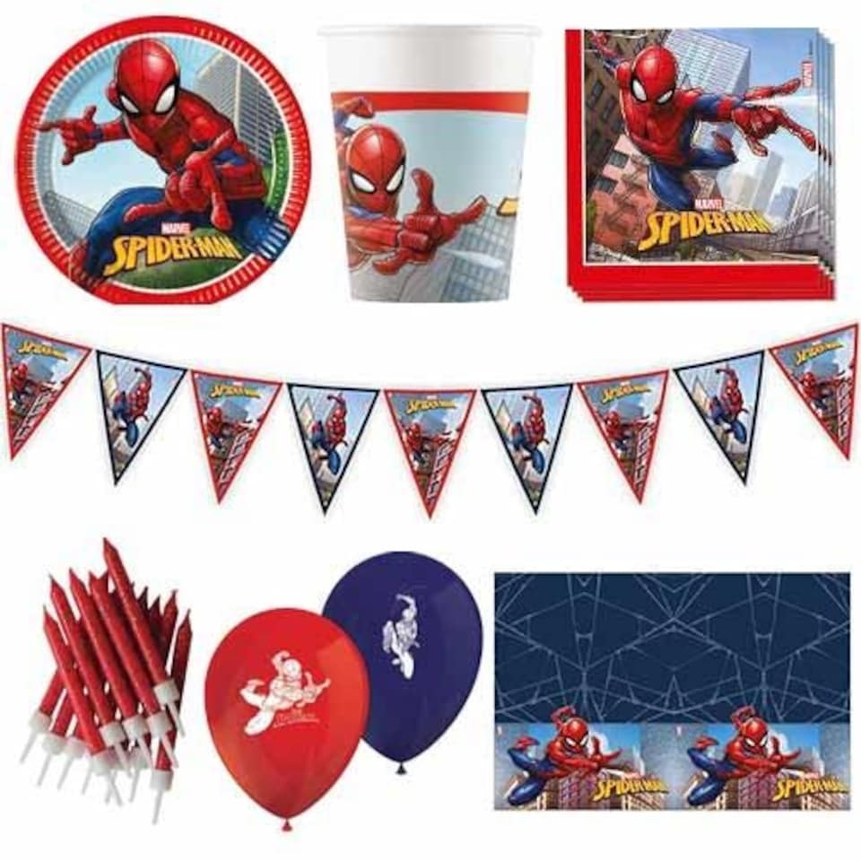 Spider-Man 8 Person Deluxe Party Pack