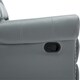 image 5 of Denver Bonded Leather Manual Recliner Stud Sofa Home Lounge Chair (Grey)