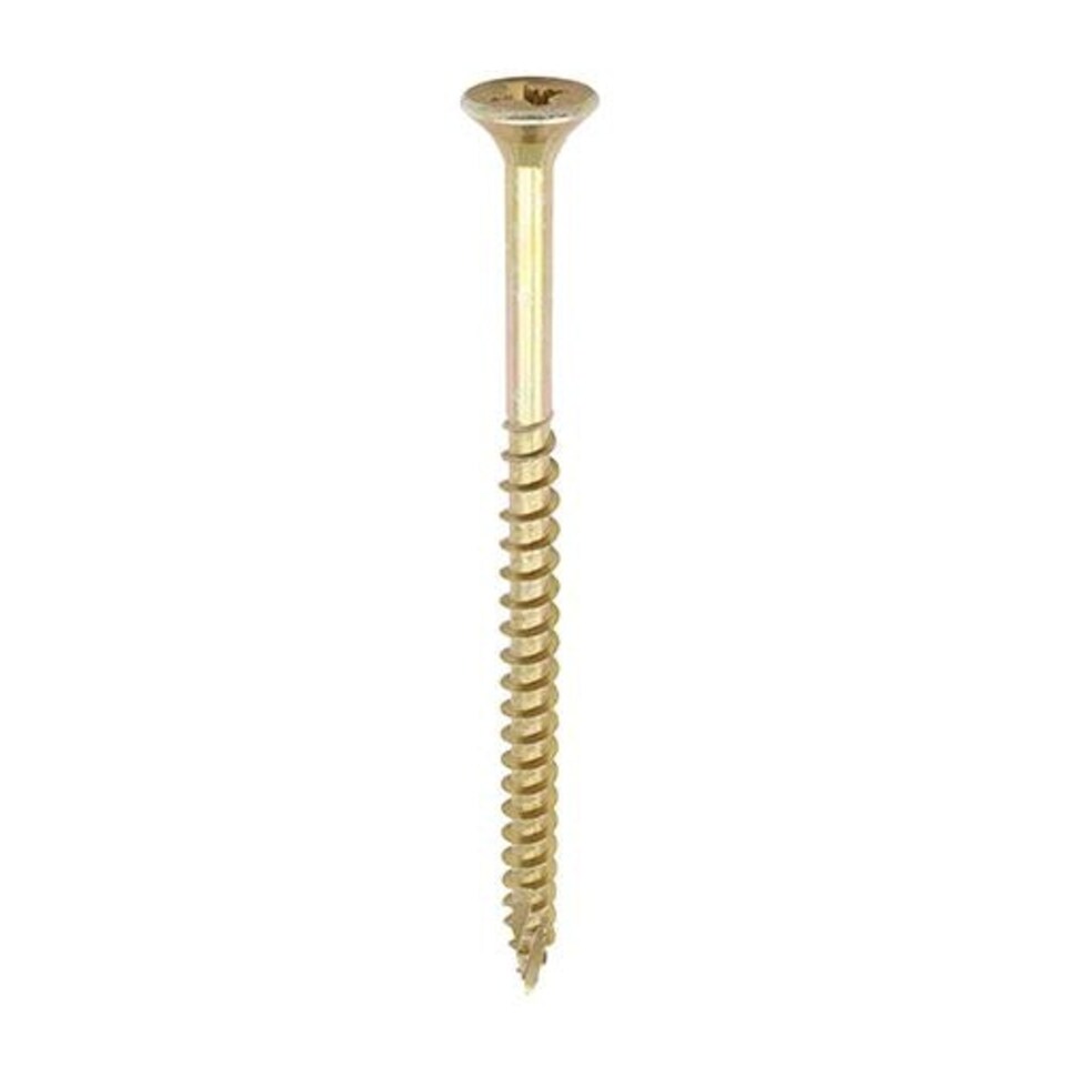 image 1 of Timco - C2 Strong-Fix Multi-Purpose Premium Screws - PZ - Double Countersunk - Yellow (Size 5.0 x 120 - 100 Pieces)