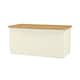 image 4 of Lancaster Blanket Box / Chest in Cream Ash & Oak (Ready Assembled) | Cream | Cream Ash & Oak